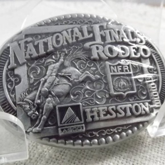 Hesston National Finals Rodeo 1998 Mini Buckle - Picture 3 of 7